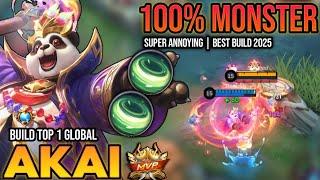 AKAI BEST BUILD 2025 | BUILD TOP 1 GLOBAL AKAI GAMEPLAY | MOBILE LEGENDS