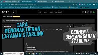 Cara Berhenti Berlangganan STARLINK