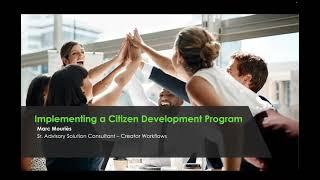 ServiceNow Federal Tech Talk: Establishing a Successful CitizenDeveloper Program
