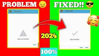 *3 WAYS* To Fix App Not Installed Problem Minecraft | Minecraft Not Installing Android | MCPE 1.21