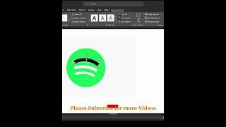 Spotify logo in powerPoint ️ #creativity #viralshorts #shorts #shortvideo #short