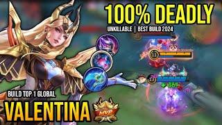 VALENTINA BEST BUILD 2024 | BUILD TOP GLOBAL VALENTINA GAMEPLAY | MOBILE LEGENDS