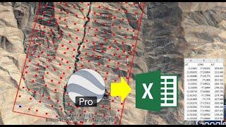 COORDENADAS XYZ DE GOOGLE EARTH A EXCEL 2022 | COORDENADAS GEOGRAFICAS