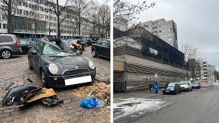 This is what Berlin looked like after New Year's Eve... Everything DESTROYED