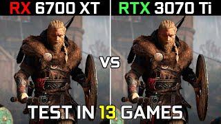 RX 6700 XT vs RTX 3070 Ti | Test in 13 Games at 1440p | in 2022