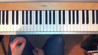 Right hand chords in piano blues and boogie woogie improvisation