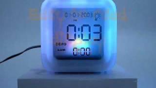 Aurora Colour Changing Alarm Clock, findmeagift.co.uk