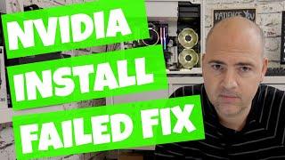 Nvidia Installer Failed Fix WIndows 10 2018