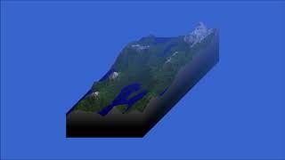 4D map with trees, lakes and improved mountains...