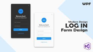 How to Create a Modern Login Window in WPF using C# | C# Tutorial