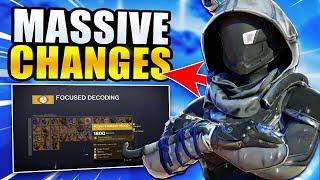 MASSIVE Destiny 2 News - New Mods, Exotic Focusing & Season 21 Info!