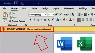 cara enable macro di word excel 2021