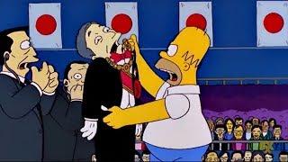 Homer kills Japan's Emperor