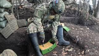 Распаковка мины Мон-90 в условиях СВО