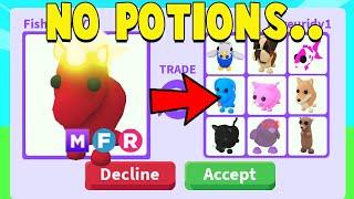 Trading for EVERY NO POTION UNCOMMON in Adopt Me!