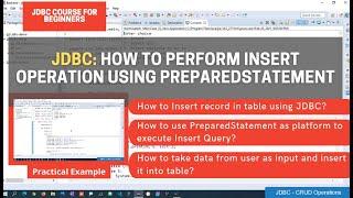 3. How to Insert Data into Database using PreparedStatement in JDBC.