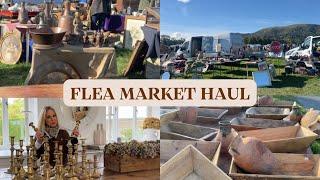 SHOP + HAUL HOME DECOR ~ Vintage & Antique Flea Market ~ Shop With Me ~ MAKEOVERS + STYLING!