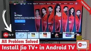 How to Install Jio TV+ on Android TV  | Jio TV Plus on Android TV | Jio TV+ on Smart TV 2025