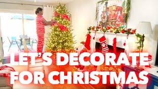 DECORATE FOR CHRISTMAS WITH ME (Pt. 1) | Family 5 Vlogs