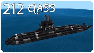 Minecraft: How to Build a Submarine in Minecraft (212 Class) Minecraft Submarine Tutorial