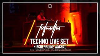 TIEFUNDTON LIVE@KIRCHENRUINE WACHAU | TECHNO VIDEO SET