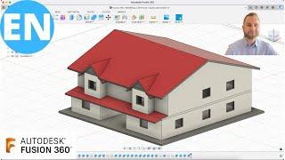 Fusion 360 | Moldeling a 3D House | Quick and Simple