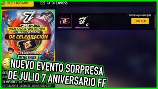 Llega la Sorpresa de Julio del 7 Aniversario en Free Fire Latam  | JORGEPLAYED