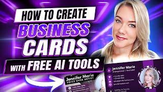 Create Business Cards with FREE AI Tools Step-by-Step Tutorial | Using Canva Magic Media