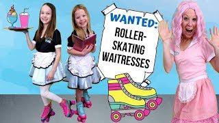 Pretend Toy Cafe Hires Roller Skating Waitresses