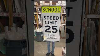 School Speed Limit 25 When Flashing #customsigns #signmanufacturing #signshop