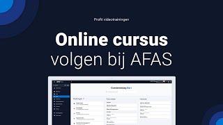 Online cursus volgen bij AFAS