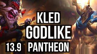 KLED vs PANTHEON (TOP) | 7/1/5, 1.4M mastery, 500+ games, Godlike | KR Diamond | 13.9