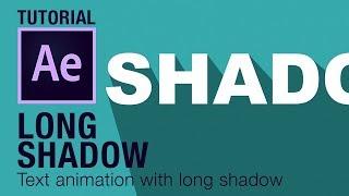 Long Shadow Effect Text Animation After Effects Tutorial