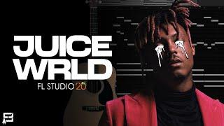 How To Make A Juice Wrld Type Beat In FL Studio 20 | Guitar & Piano Chords Tutorial