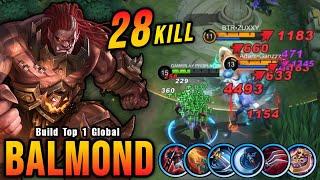 28 Kills!! Balmond Brutal Critical Damage!! - Build Top 1 Global Balmond ~ MLBB