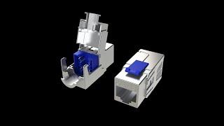 LINKUP RJ45 Cat8 & Cat6A Field Termination Keystone (Tool-less) Step-by-Step  Easy Assembly Guide