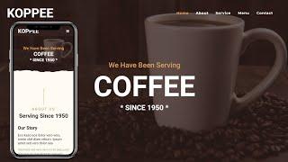 How To Make A Responsive Coffee Shop Website Design Using HTML CSS  JavaScript | Mobile First Design