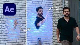 Advanced Walk Through Wall Effect in After Effects