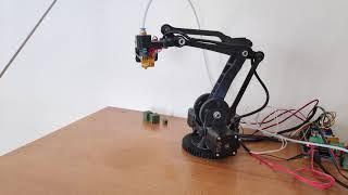 Home & Calibration, 3D printing with Robot Arm (Inverse Kinematics)