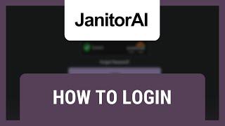 How to Login to Janitor AI