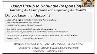 Using the unbundling power of Unsub responsibly: unveiling its assumptions & unpacking its defaults