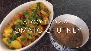 Aloo Thoria & Tomato Chutney | Quick And Easy Recipe | Auntie Jamilla’s Kitchen