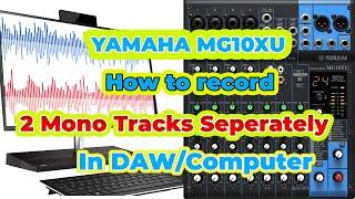 Yamaha mg10xu connect with computer, How to set up Audio Mixing console to computer