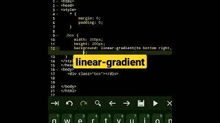 linear-gradient | css tutorial #shorts #html #css