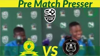 Nedbank Cup Final player’s presser | Mamelodi Sundowns vs Orlando Pirates | Maema & Mkhulise