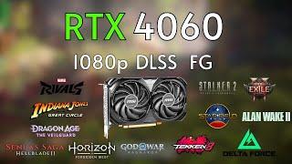 RTX 4060 / 10400F - Benchmark Test in 14 Games | 1080p | DLSS| FG |