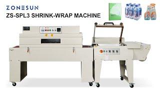 ZONESUN L type heat shrink packing machine cutting and sealing packing machine