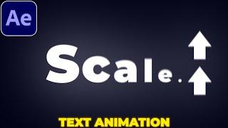 Scale Text Animation in After Effects | Text Animation Tutorial