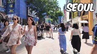 Myeongdong Walking Tour. Seoul City Korea 4k City Tour