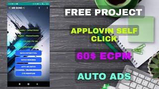 Applovin High eCPM self click app | Applovin self click app swb free swb project sketchware auto ads